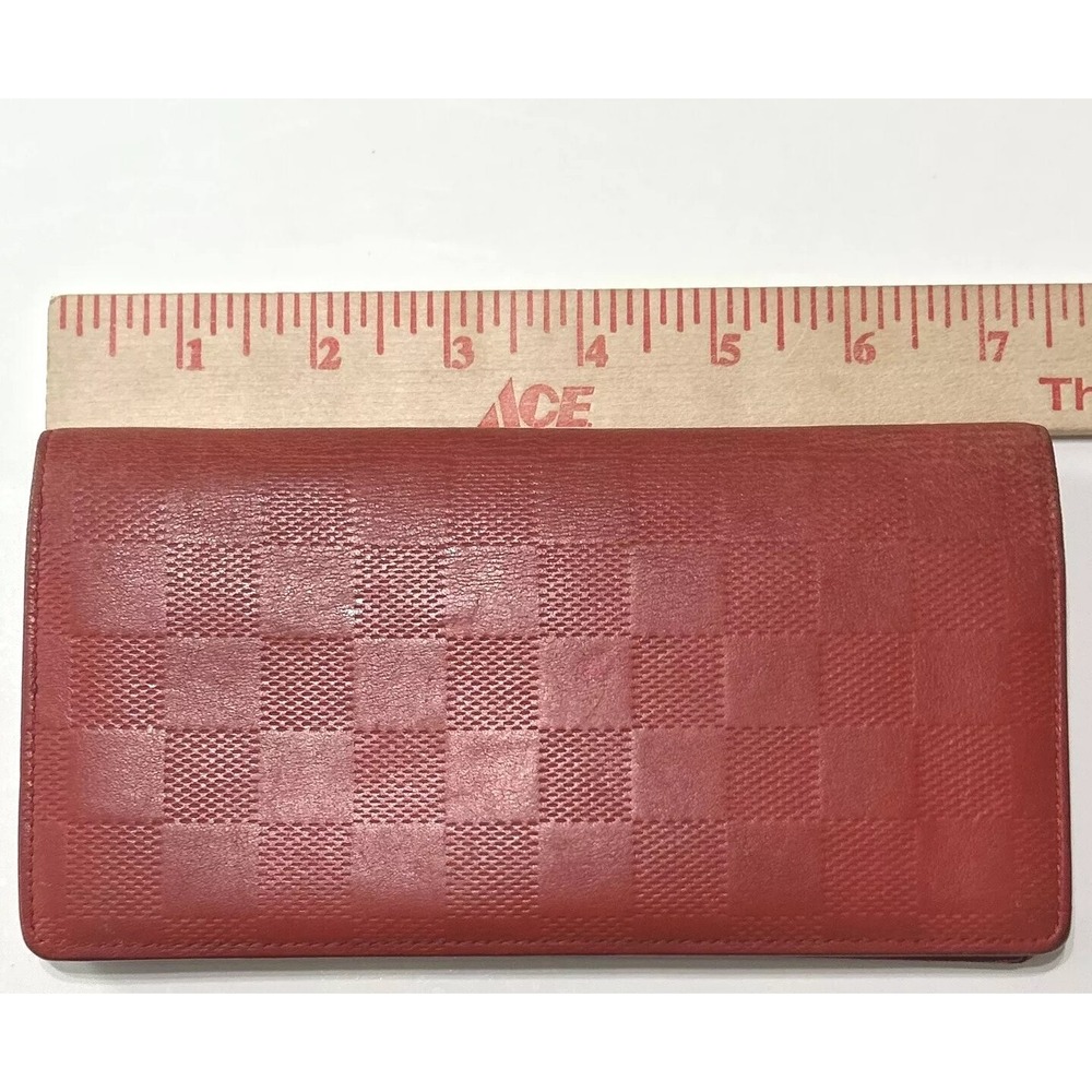 LOUIS VUITTON Damier Infini Portefeuille Brazza Long Wallet Authentic - Picture 9 of 11